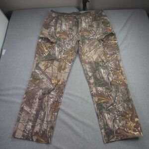 Game Winner Pants Mens 40-42 Realtree Camo Cargo Hunting Belted Double Knee